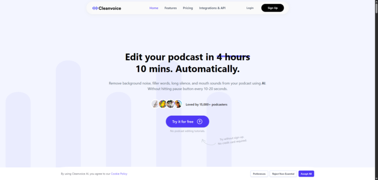 Cleanvoice Review 1 - Ai Agent Cleanvoice Review