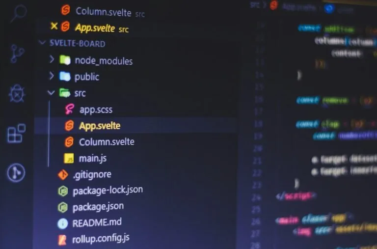 Computer screen displaying files