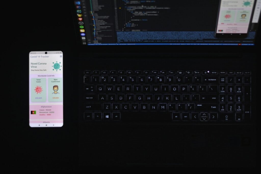 Black And Silver Laptop Computer