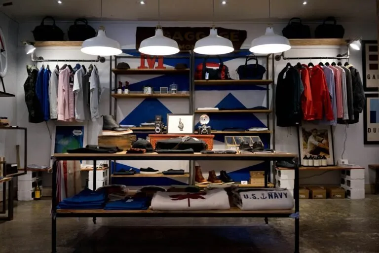 Clothes store interior
