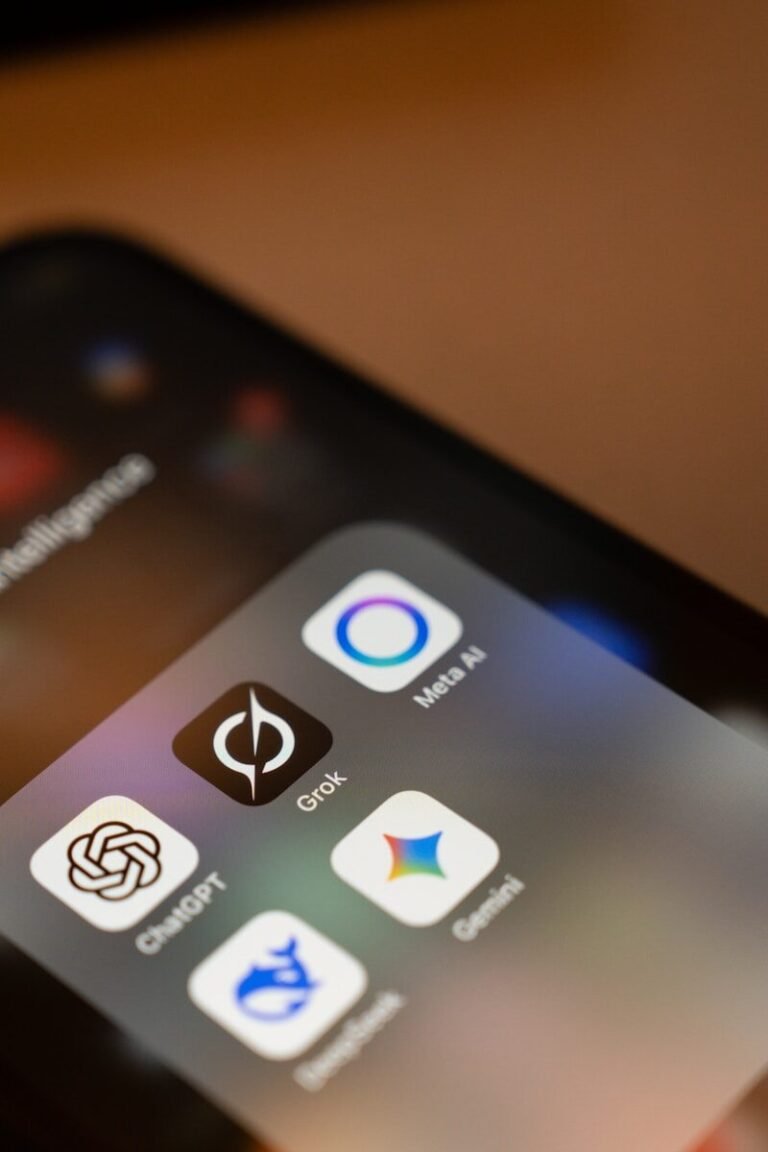 Open Source Ai Agent Tools (2026) – The Complete Guide 3 Smartphone Screen Displays Ai App Icons: Chatgpt, Grok, Meta Ai, Gemini.