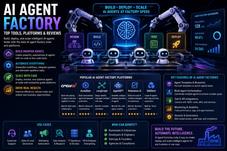 Ai Agent Factory: Top Tools, Platforms &Amp; Reviews (2026 Guide) 5 - Ai Agent Ai Agent Factory Top Tools Platforms Reviews 2026 Guide - Ai Agent