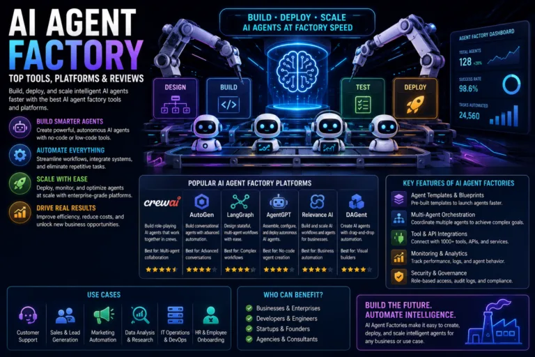 Ai agent factory top tools platforms reviews 2026 guide - top ai agent