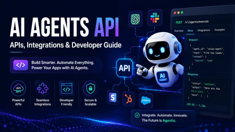 Ai agents api apis integrations developer guide - top ai agent