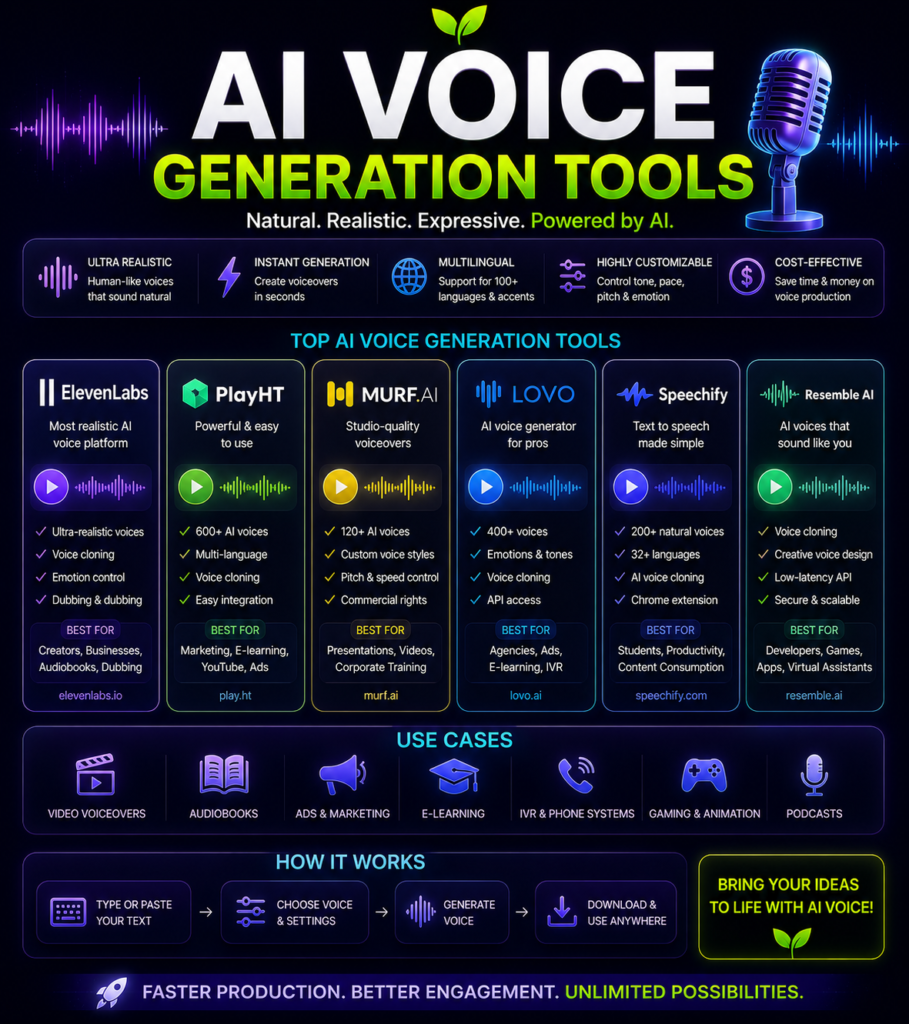Ai Voice Generation Tools