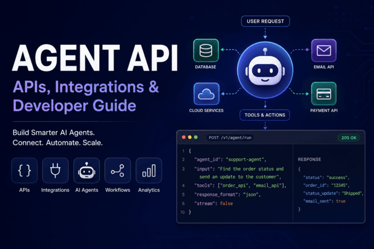 Agent Api: Apis, Integrations &Amp; Developer Guide 1 | Ai Agent Agent Api Developer Guide Illustration | Ai Agent