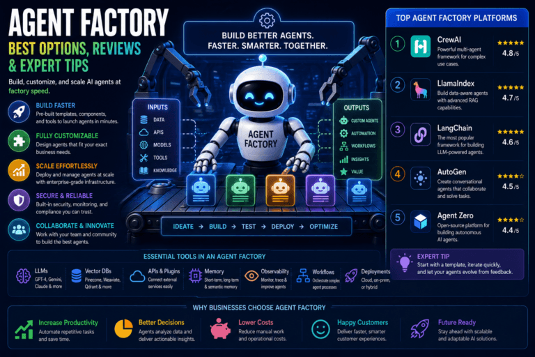 Agent Factory: Best Options, Reviews &Amp; Expert Tips (2026 Guide) 5 - Ai Agent Agent Factory Best Options Reviews Expert Tips 2026 Guide - Ai Agent