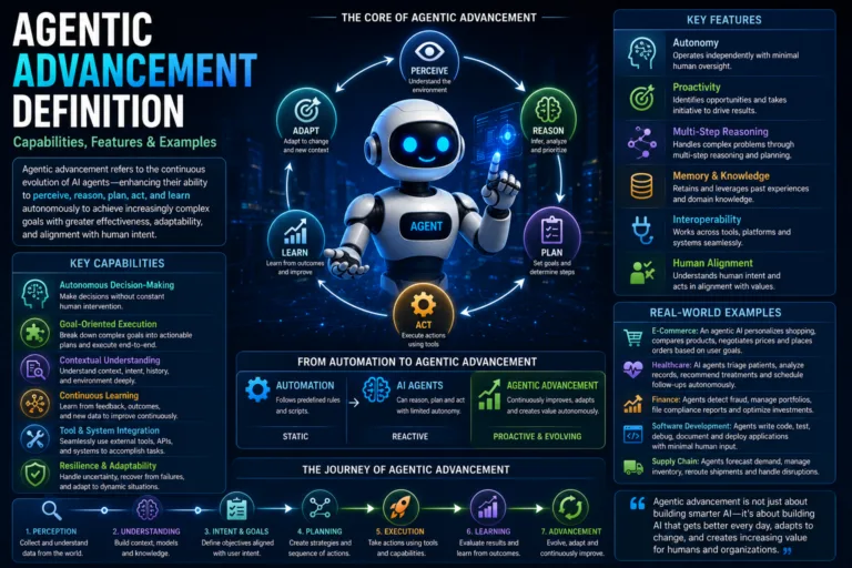 Agentic advancement definition capabilities features examples 2026 guide - top ai agent