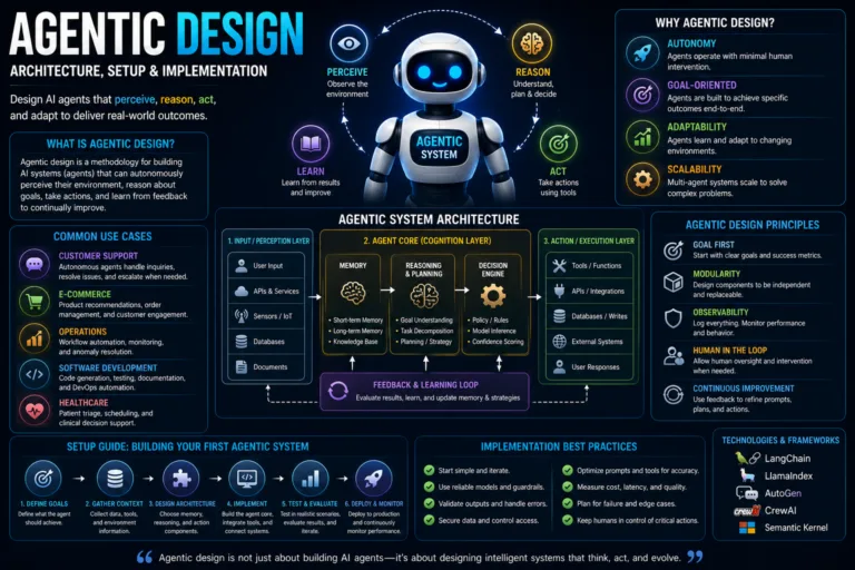 Agentic design architecture setup implementation 2026 guide - top ai agent