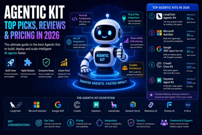 Agentic kit top picks reviews pricing in 2026 - top ai agent