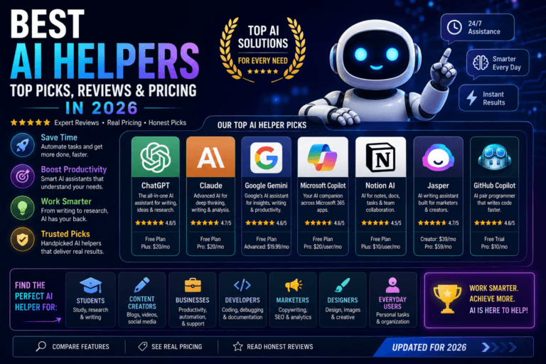 Best Ai Helpers: Top Picks, Reviews &Amp; Pricing In 2026 7 - Ai Agent Best Ai Helpers Top Picks Reviews Pricing In 2026 - Ai Agent