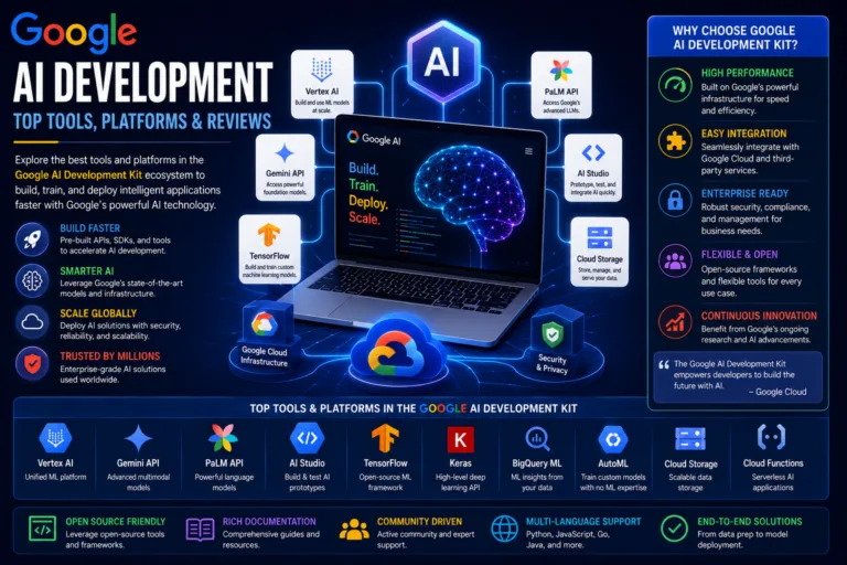 Google ai development kit top tools platforms reviews 2026 guide - top ai agent