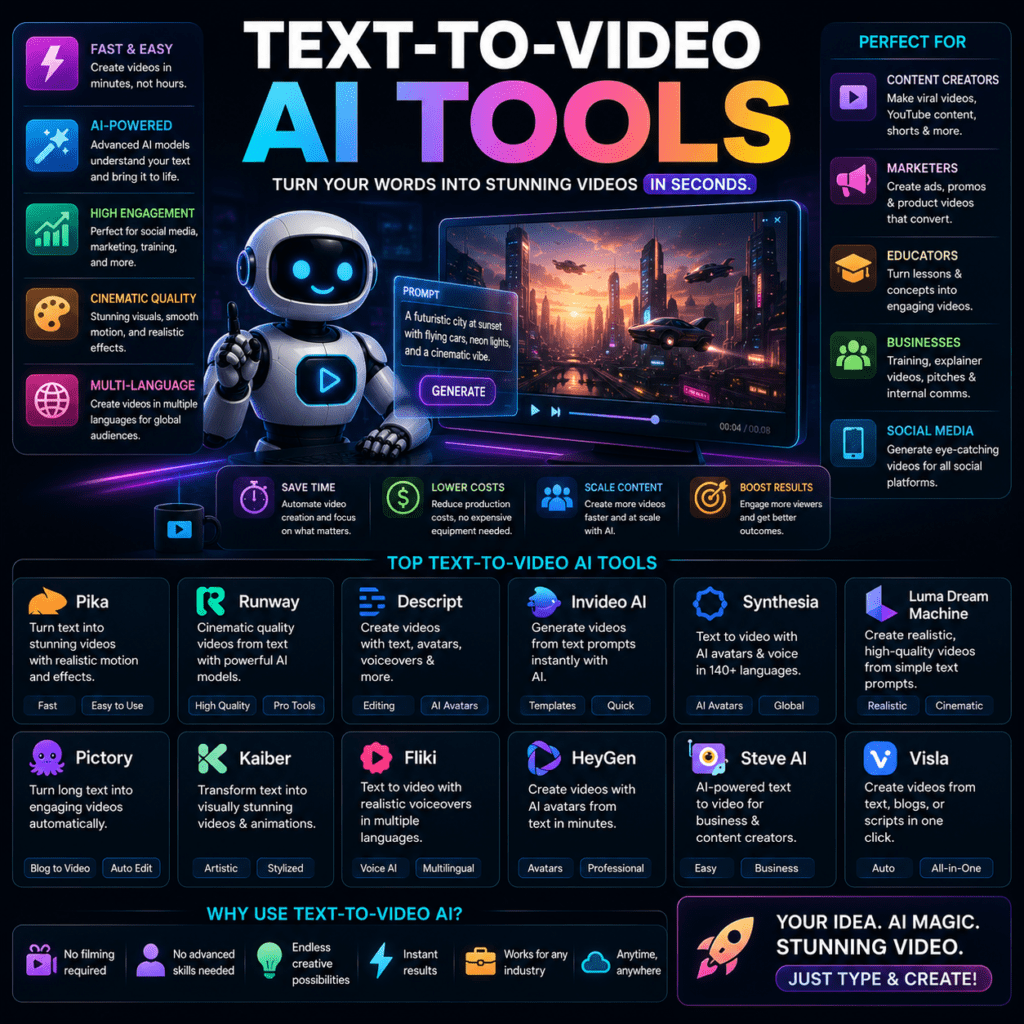 Text-To-Video Ai Tools