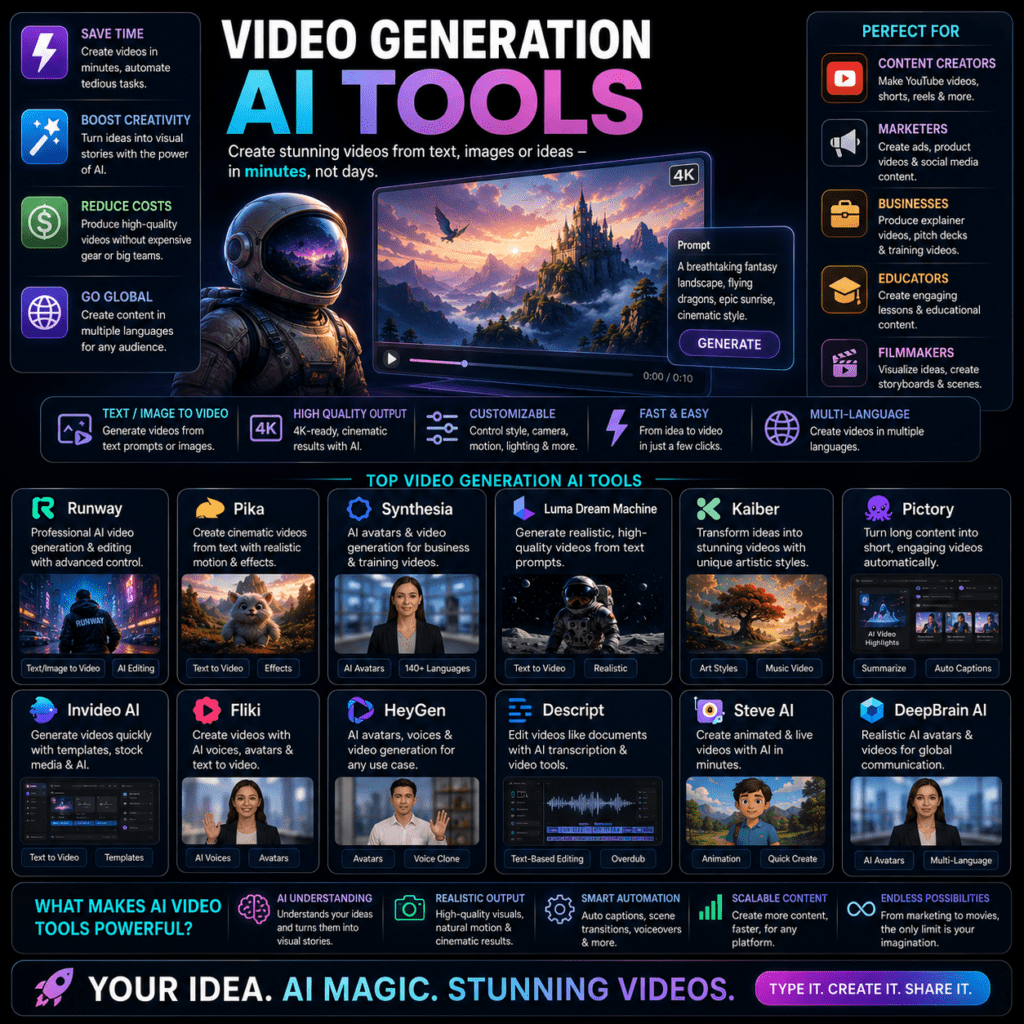 Video Generation Ai Tools