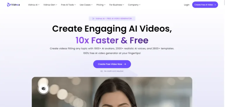 Vidnoz Review 1 - Top Ai Agent Vidnoz review - top ai agent