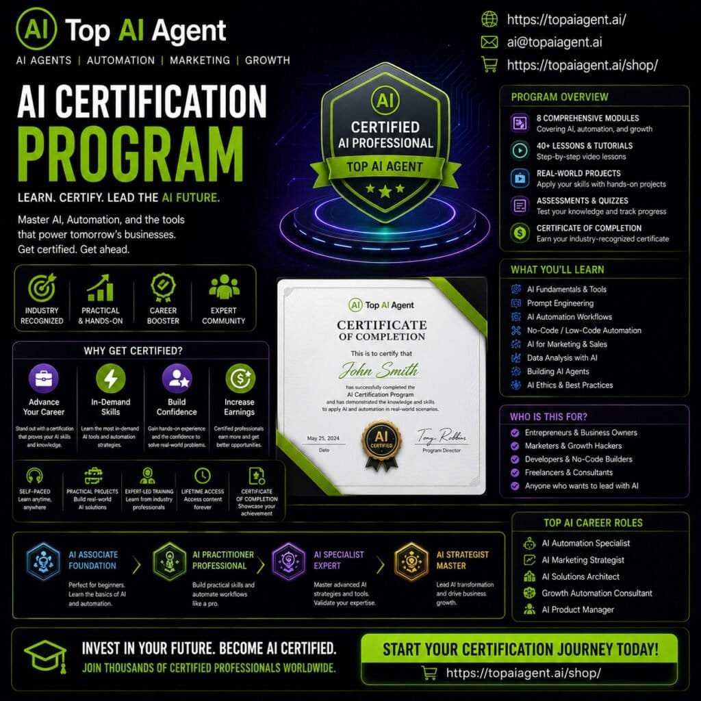 Ai 99 &Raquo; Top Ai Agent Ai certification program
