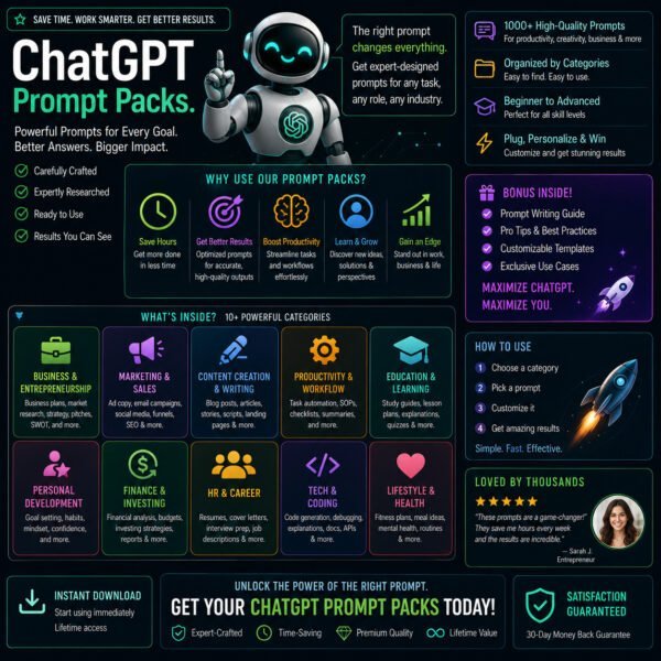Chatgpt prompt packs