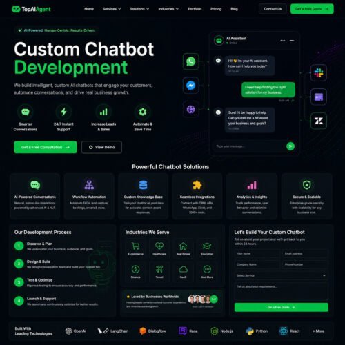 Custom Chatbot Development Custom Chatbot Development