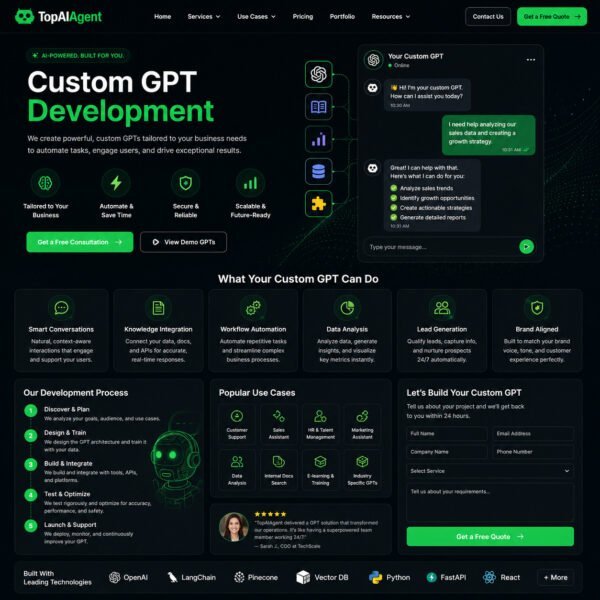 Custom Gpt Development Custom gpt development