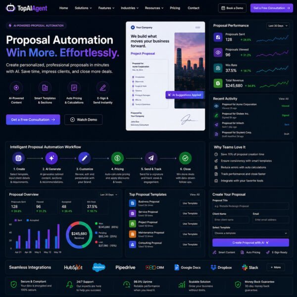 Proposal Automation Proposal automation